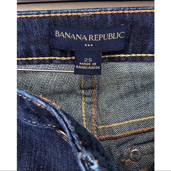 BANANA REPUBLIC🍌Dark Denim Bootcut Jeans ~Size 2S - Picture 6 of 7